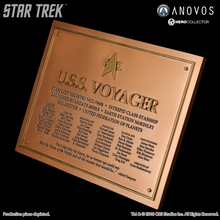 Load image into Gallery viewer, STAR TREK™: VOYAGER U.S.S. Voyager NCC-74656 Collectible Dedication Plaque Replica