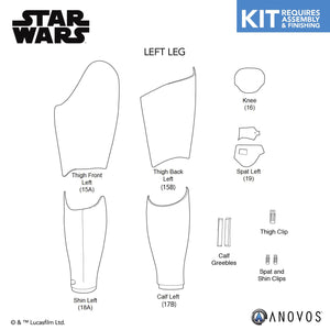 STAR WARS™ First Order Stormtrooper Armor Kit Replacement Parts